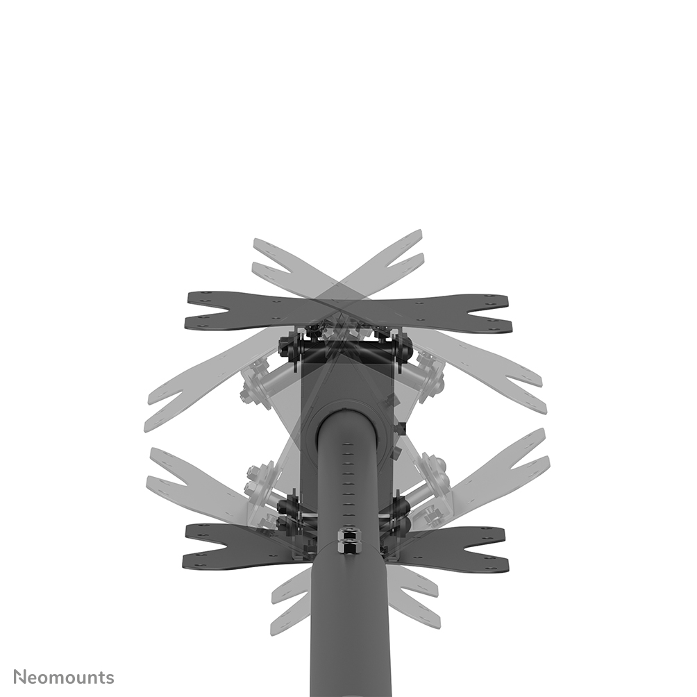 Neomounts CL35-340BL22 Dual monitor/TV mount ceiling 23-42" - h 106-156 cm